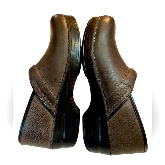 Dansko Brown Leather Slip-On Loafers - Picture 8 of 8